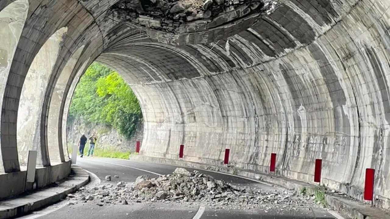 Frana in galleria e gestione emergenza